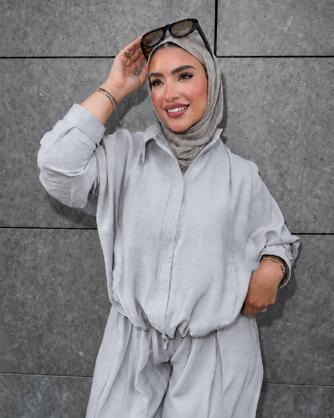 Steel Grey - Oversized Spanish Linen Jacket