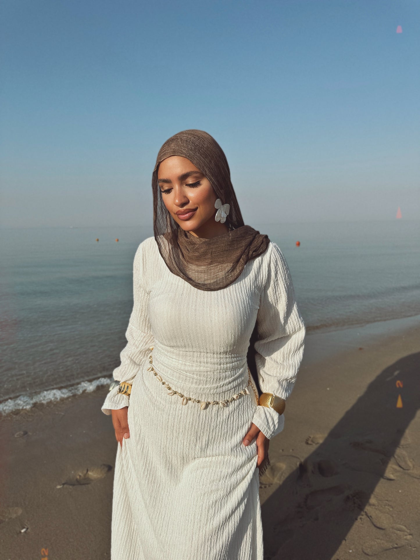 Breeze Flow Dress - white
