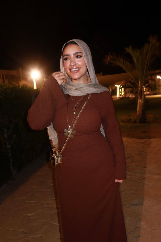 Breeze Flow Dress - brown