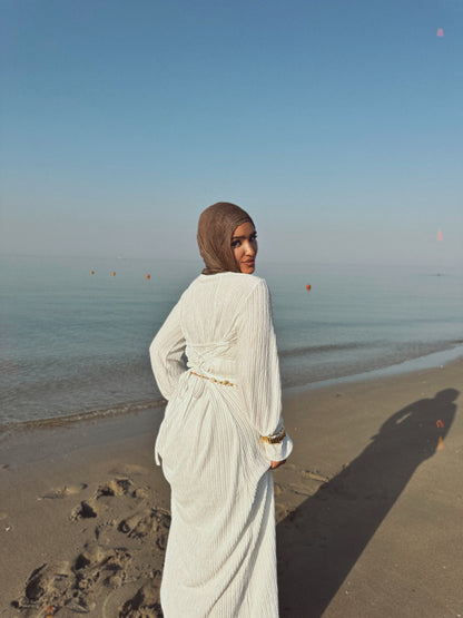 Breeze Flow Dress - white