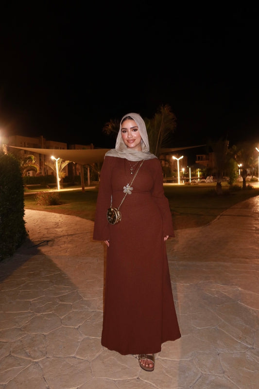 Breeze Flow Dress - brown