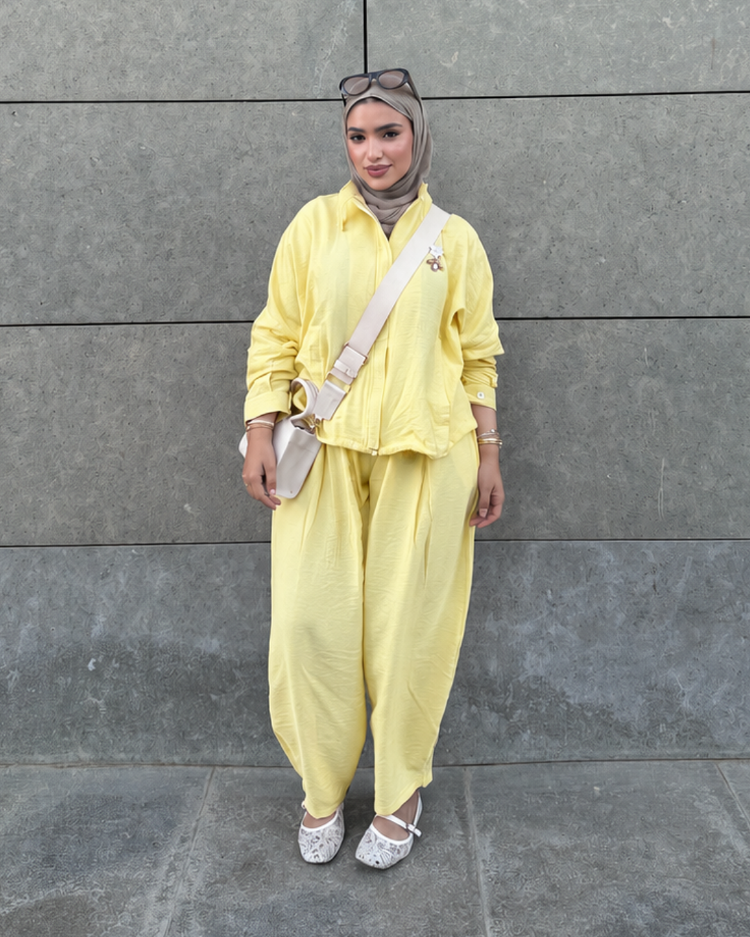 BUTTER YELLOW - Spanish Linen Balloon Suit