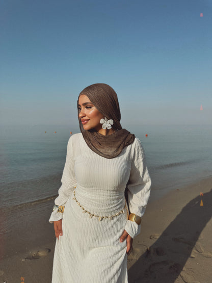 Breeze Flow Dress - white