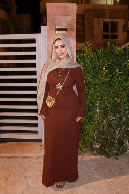 Breeze Flow Dress - brown