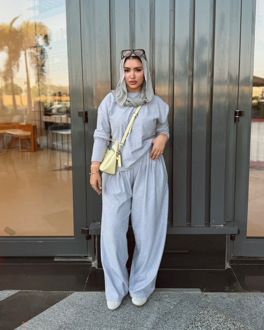 Flowy Summer Milton Suit – LIGHT HEATHER GREY