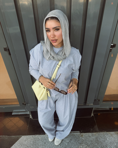 Flowy Summer Milton Suit – LIGHT HEATHER GREY