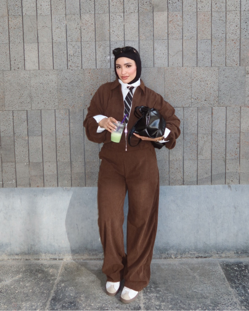 Ribbed Corduroy FULL SET – BROWN