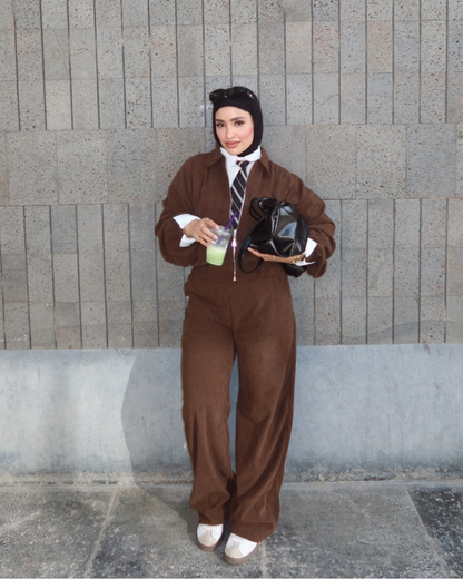 Ribbed Corduroy FULL SET – BROWN