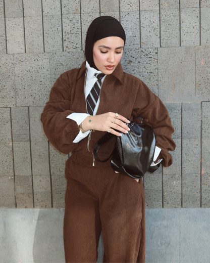 Ribbed Corduroy FULL SET – BROWN