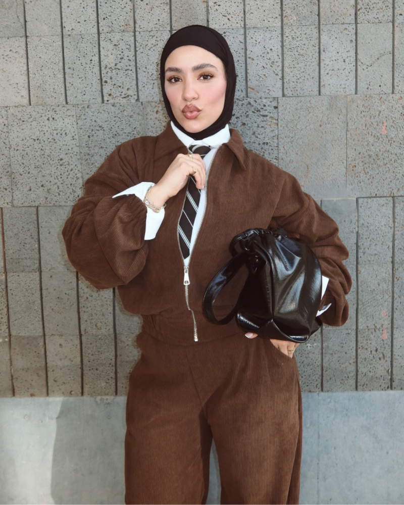 Ribbed Corduroy FULL SET – BROWN