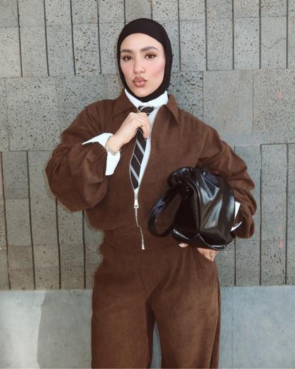 Ribbed Corduroy FULL SET – BROWN