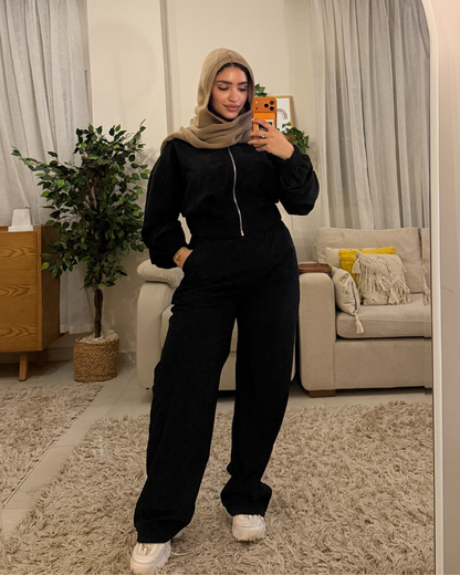 Ribbed Corduroy FULL SET – BLACK