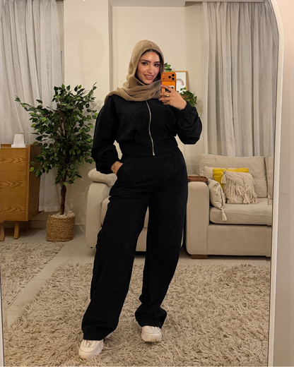 Ribbed Corduroy FULL SET – BLACK