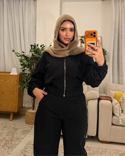 Ribbed Corduroy FULL SET – BLACK