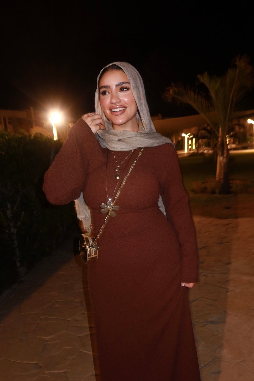 Breeze Flow Dress - brown