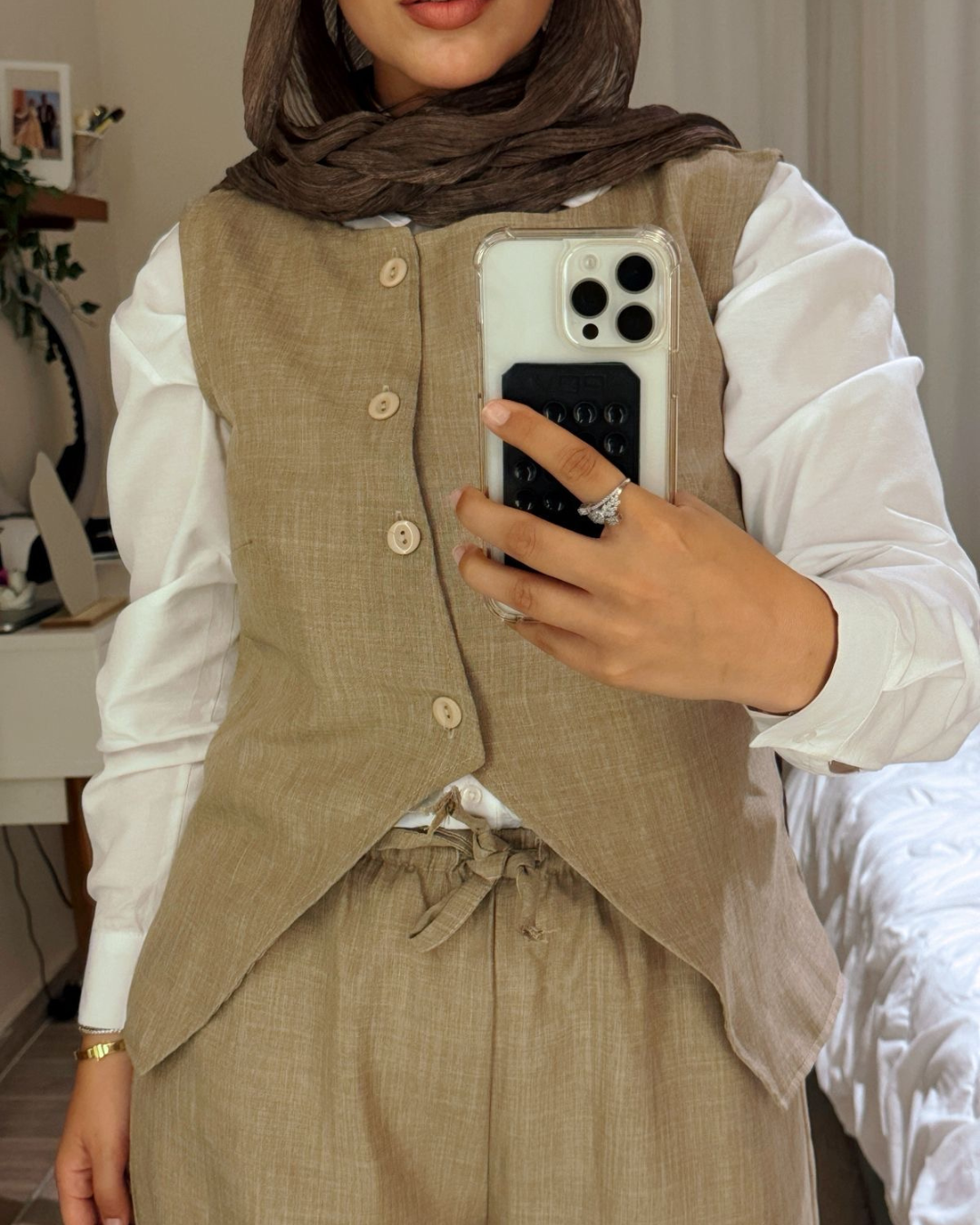 سوت كتان سلاب كت بيج